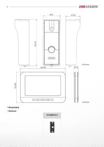 DS-KIS202T وحدة باب ووحدة داخلية