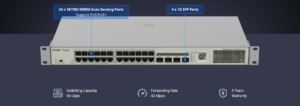 28-Port gigabit Layer 2 managed PoE switch