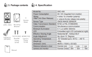 كاميرا باب Commax DRC-40K