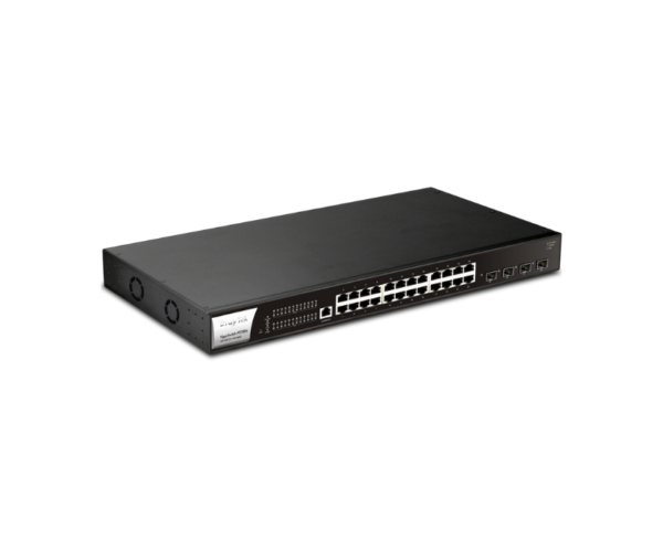 draytek-vigorswitch-p2280x-poe-managed-switch-2 سويتش مُدار Layer 2+ مع PoE بقدرة 400 واط