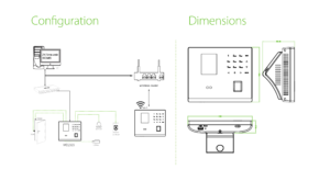 جهاز حضور وانصراف ZKTeco MB2000 للشركات